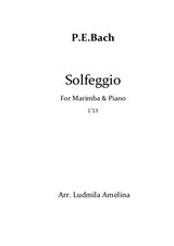 P.E. Bach Solfeggio for Marimba & Piano